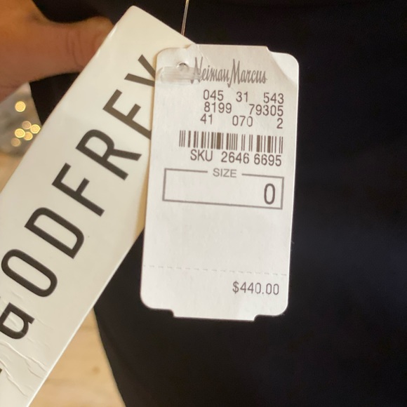 navy blue Jay Godfrey halter gown - Picture 12 of 17